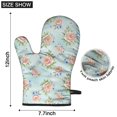 thumbnail image 6 of Pioneer Flower Floral Print Pattern Oven Mitt 2-Pack Set, Heat Resistant Kitchen Gloves, 7.7" X 12", 6 of 6