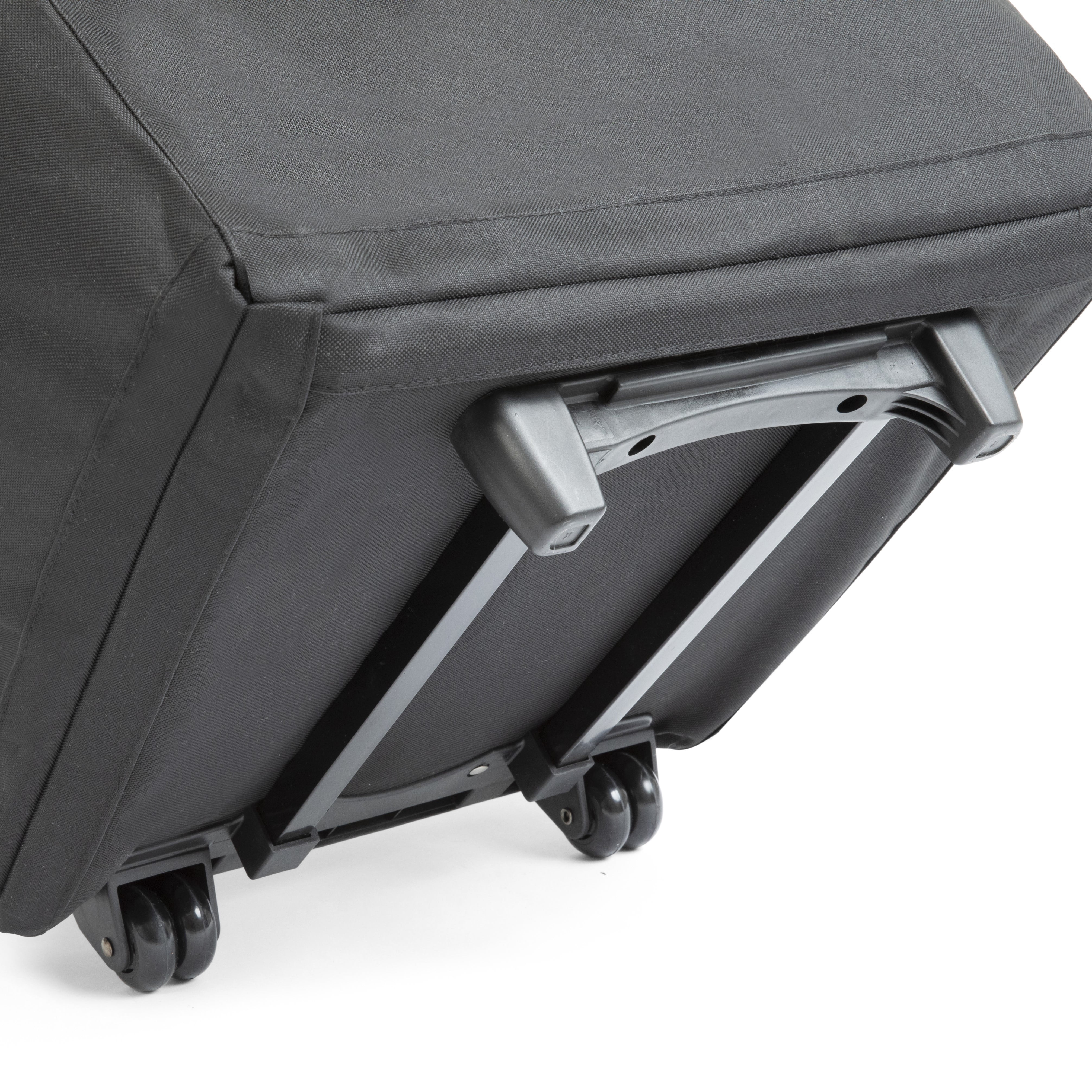 J.L. Childress Wheelie Car Seat Travel Bag and Carrier with Wheels - Black