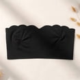 thumbnail image 5 of Dwellite Strapless Bra for Women Push Up Wireless Bandeau Bras Seamless Comfort Padded Tube Tops Supportive Bralette Black 36, 5 of 5