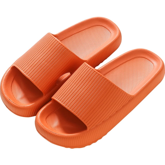 Pantuflas sin cordones para mujer, de verano, para el hogar, para el baño, antideslizantes, con suela gruesa, para uso exterior, para el hogar, para hombre