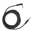 thumbnail image 4 of Cable de guitarra de Audio de 6M, Cable de amplificador de guitarra eléctrica de 6,35 MM, Cable de instrumento, cabezal chapado en oro con carcasa negra JD6220, 4 of 5