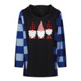 thumbnail image 4 of Mode de Noël Sweat à Capuche Décontracté à Manches Longues à Carreaux pour Femmes, 4 of 5
