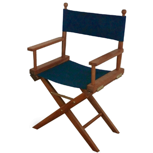 Seateak Teak Director's Chair - Blue - Walmart.com ...