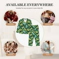 thumbnail image 7 of Sikiie tropical butterflies and plants Pajamas Set Long Sleeve Sleepwear Womens Button Down Nightwear Pj Sets-Large, 7 of 7