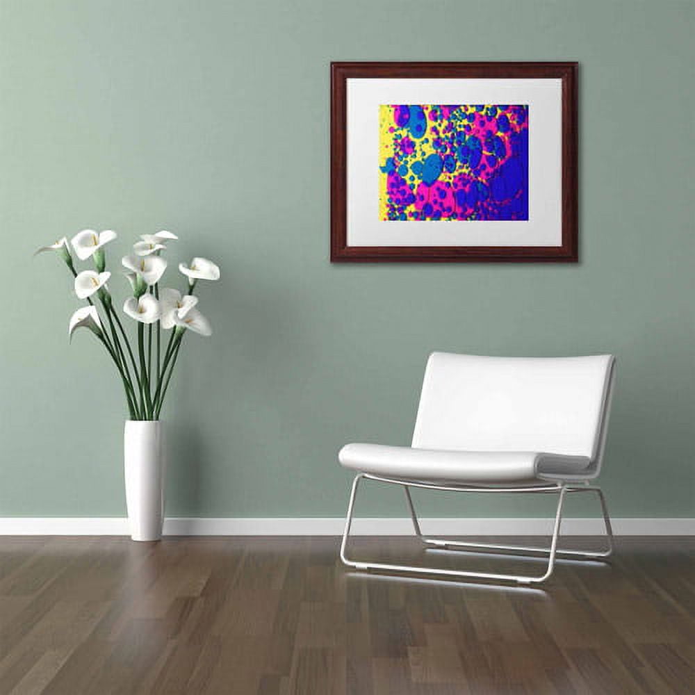 Trademark Fine Art "Colour Fun VI" Canvas Art by Beata Czyzowska Young, White Matte, Wood Frame