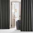thumbnail image 2 of Half Price Drapes Armour Grey Bellino Textured Faux Linen Room Darkening Curtains For Bedroom & Living Room Curtains(1 Panel), Curtains 120 Inches Long, 50W X 120L, 2 of 6