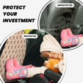 thumbnail image 4 of Kdxio Cute Squirrel Print 2 Pack Car Kick Mat Seat Cover Back Protector Mat with Pockets for Organizer Backseat Protector and Storage Anti Kick Pad for Vehicles, 4 of 9