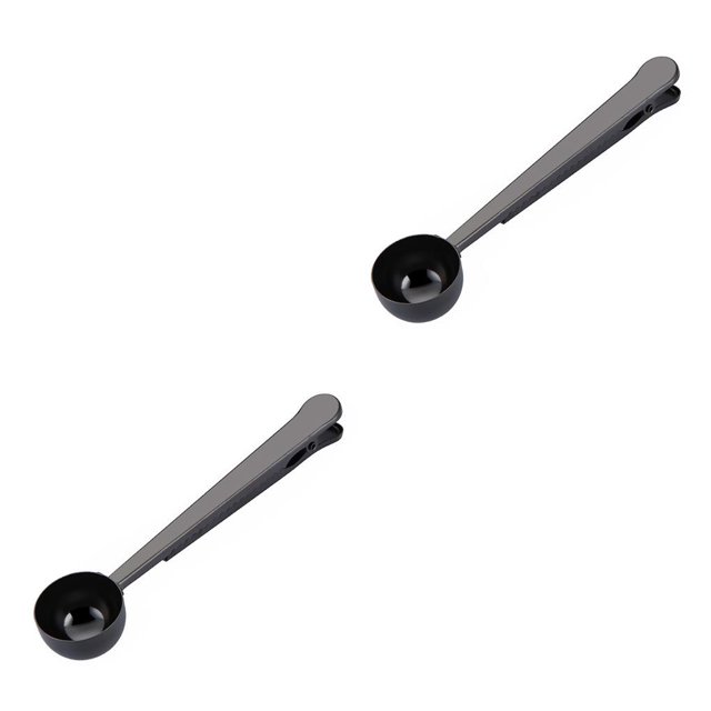 Toystoory Cuchara de café de acero inoxidable 2 en 1, sellador de bolsas de comida, cuchara de té, Clip de sellado, accesorios de cocina, Type3 NO3