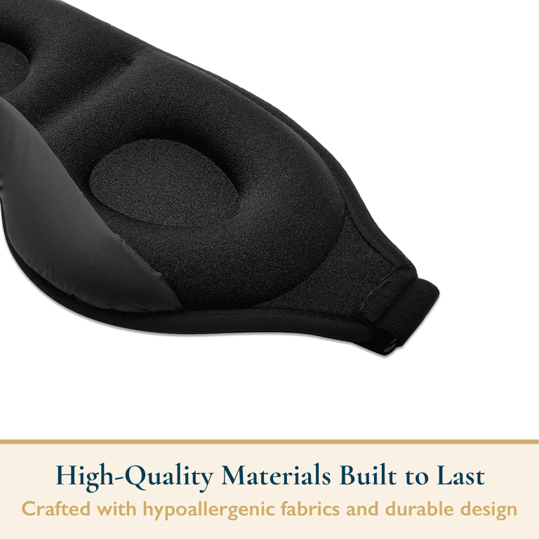 Memory Foam 3D Sleep Mask, 100% Blackout photo 6