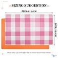 thumbnail image 2 of Pink and White Plaid Floor Door Mat Outdoor Indoor for Home Entrance Welcome Mats 32"x20", 2 of 8