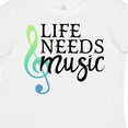 thumbnail image 4 of Inktastic Life Needs Music- ocean colors Boys or Girls Toddler T-Shirt, 4 of 5
