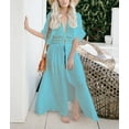 thumbnail image 2 of Bsubseach Women Swimsuit Cover up Swimwear Kimono Short Sleeve Beach Cardigan Long Summer Dress, 2 of 6