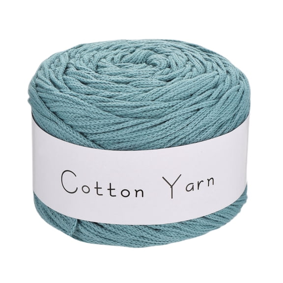 1 Skein Cotton Yarn 100% Cotton Worsted Weight Yarn for Hand Knitting Crafts Yarn for Crocheting Each of 100g/3.53oz(Per Skein 150m/164 Yard)/Light Blue