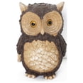thumbnail image 2 of Northlight 10" Tree Bark Horned Owl Outdoor Patio Garden Statue - Brown, 2 of 2