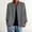 Gray, variant on Button Down Cardigan Long Sleeve Work Shirts Cardigan Sweaters Cropped Knit Cardigan Crop Cardigan Sweater Casual Cardigan Fall Winter Sweater Coat Black L