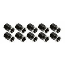 QC Cover Nuts Short Black 10pk