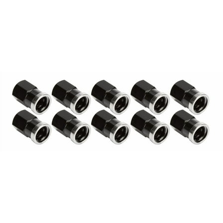 QC Cover Nuts Short Black 10pk