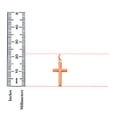 thumbnail image 3 of 14K Rose Gold Latin Design Religious Cross Pendant | Gold Charm Pendant for Necklace Chain | Jewelry Gift for Men Women | 22 x 13 MM | 0.7 grams, 3 of 9