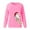 Pink, variant on Fesfesfes Ugly Xmas Sweater Womens Casual Long Sleeve Tops Christmas Print Pullover Sweatshirt Blouse Top