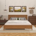 thumbnail image 6 of Modern Solid Wood King Size Platform Bed with Sturdy Wooden Slats Support,No Box Spring Needed, Seadrift, 6 of 8