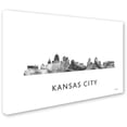 thumbnail image 2 of Trademark Fine Art 'Kansas City Missouri Skyline WB-BW' Canvas Art by Marlene Watson, 2 of 3