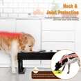 thumbnail image 4 of Kimpets Dogs Double Bowls Stand 3 Adjustable Height Pet Slow Feeding Dish Bowl Medium Big Dog Elevated Food Water Feeders Table ShopWise Round, 4 of 8