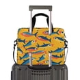 thumbnail image 2 of FORMRS 16" Laptop Bag Carrying Sleeve Case with Handle Travel Shoulder Briefcase, Yellow Sardines Pattern, 2 of 8
