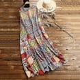 thumbnail image 5 of DailyTrove Women's Bohemian Print Flowy Maxi Dress - Vibrant Vacation & Resort Wear, 5 of 6