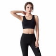 thumbnail image 4 of Women Bras Woman Bras With String Quick Dry Shockproof Running Fitness Large Size Underwear Sports Bras for Women Black L, 4 of 8