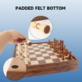 thumbnail image 4 of GSE Games & Sports Expert 15" 2-in-1 Large Wooden Chess and Checkers Board Game Combo Set Chess Board Game with Storage Drawer,32 Chessman and 30 Pieces Checkers, 4 of 8