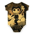 thumbnail image 2 of Bendy And The Ink Machine Baby Boy Girl Short Sleeve Romper Clothing Set Print Cartoon Baby Summer One Piece Jumpsuit, 2 of 8