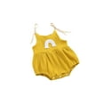 thumbnail image 4 of TheFound Barboteuse Bébé Motifs Arc-en-Ciel Col en U Sans Manches Body à Bretelles, 4 of 7