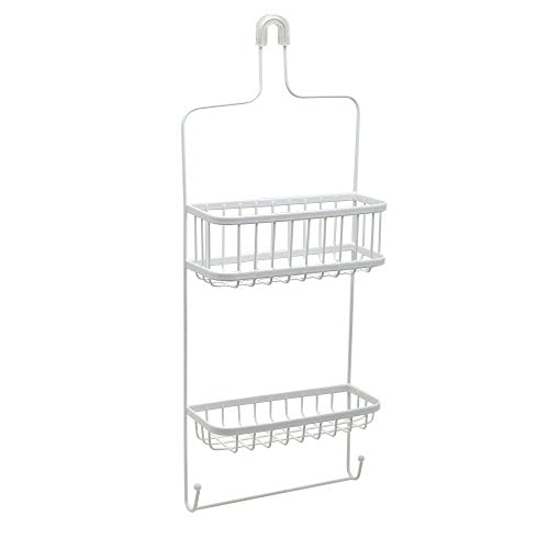 Showerhead Shower Caddy White Details about   Zenna Home Over-The 1 