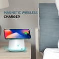 thumbnail image 4 of Altavoz Bluetooth portátil con cargador inalámbrico magnético y soporte MagSafe (blanco) – Compatible con iPhone 15, 14, 13 y 12 (Mini, Plus, Pro y Pro Max), 4 of 9