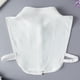 thumbnail image 2 of Blusa de gasa blanca con cuello falso desmontable para mujer, 2 of 3