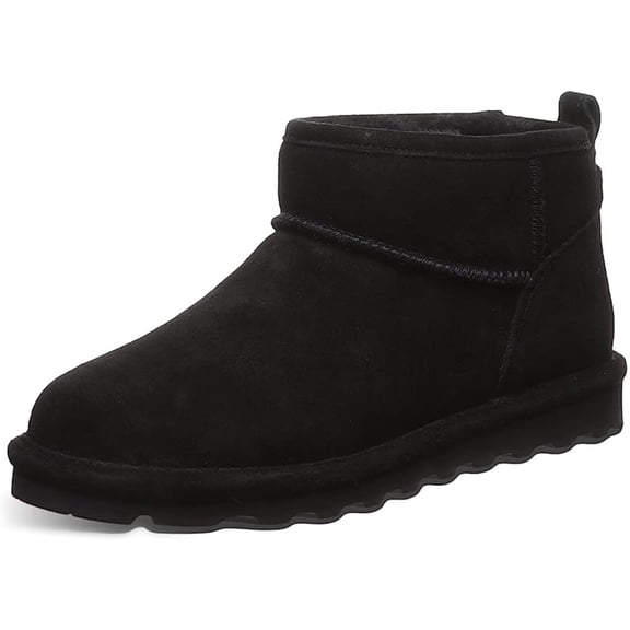 BEARPAW Shorty Boots for Women Sheepskin Wool Blend Lined Waterproof Cushioned Footbed Lightweight Rubber Sole Winter Boots