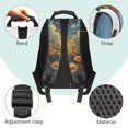 thumbnail image 6 of KUIFORTI Sunflower Golden Wolf Children's Backpack 17 Inch Kids School Bookbag with Side Pockets Suitable for Elementary Primary Middle Back to School Gifts for Teens Students, 6 of 7