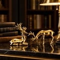 thumbnail image 7 of Byndra Christmas Reindeer Figurine, White Deer Statue for Christmas Decoration Indoor, Mantel Tabletop Decor, 7 of 7