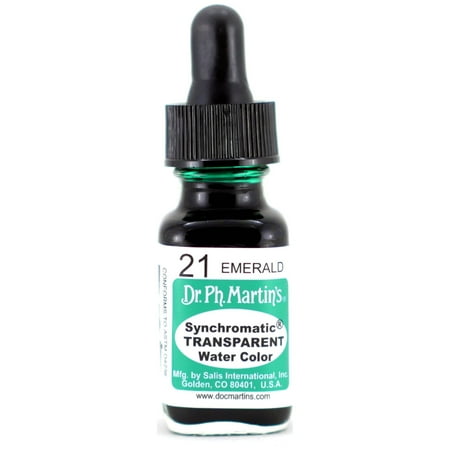 UPC: 0090385421507 | Dr. Ph. Martin s Synchromatic Transparent Water Color  0.5 oz  Emerald (21)