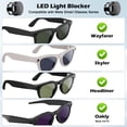 thumbnail image 4 of Rechale 2-Pack Light Cover for Meta Glasses, LED & Flash Sensor Blocker, Compatible with Ray-Ban Gen1/Gen2/Skyler/Headliner & Oakley HSTN, Anti-Glare Privacy Sticker for Smart Glasses Camera Lens, 4 of 9