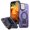 Purple, variant on ELEHOLD Magnetic Case for iPhone 16 Plus, Military Grade Shockproof Rugged Case Built-in Metal Camera Cover with Stand,Black
