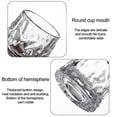 thumbnail image 4 of WOVTE A set of 3 heavy-duty bottom crystal rotating whisky glasses, used for drinking, cocktails, vodka, and vintage whisky glasses, 4 of 6