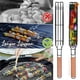 thumbnail image 4 of Advancent Paquete de 2 cestas para asar, parrilla de Metal antiadherente para asar verduras, barbacoa, malla para acampar, Picnic, hornear, Estufas de camping, 4 of 6