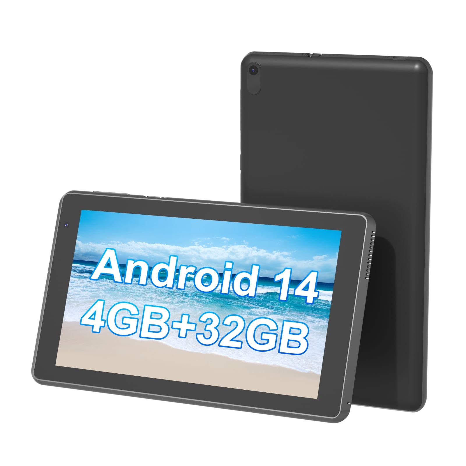 Android Tablet 7 inch, Android 12 Tablet, 4GB RAM 32GB ROM, Quad-Core Processor, Dual Camera, WiFi, 128GB Expand, Game, GMS Certified Tablets for Kids