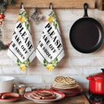 thumbnail image 6 of Lemon Letter Kitchen Towels Set of 2, Modern Simple Botanical Fruit Leaves Stripe Absorbent Dish Towels for Kitchen, Microfiber Hand Towel, Quick Drying Tea Towel for Cleaning Decorative Dishcloths, 6 of 7