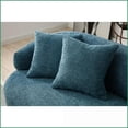 thumbnail image 5 of Mid Century Modern 3-Seat Curved Boucle Sofa - Cloud-Like Comfort for Living Room, Bedroom, Office | Blue | Boucle | Wood, 5 of 11
