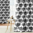 thumbnail image 1 of sasyxdc Semi Sheer Curtains 63 inch Length  Linen Pattern Window Curtain Panels  Privacy Protect Flame Print Drapes Light Glare Filtering for Bedroom Living Room Foyer  50 x 63 in  2 Piec, 1 of 7