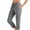Grey, variant on Cotton Linen Capri Pants for Women Spring Summer Elastic Waist Straight Leg Cropped Pants with Pockets Womens Capris