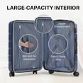 thumbnail image 5 of Carry-On Luggage, 24 inch Hard Shell Rolling Suitcase for Travel Expandable Lightweight with Spinner Wheels TSA Lock,Blue, 5 of 7