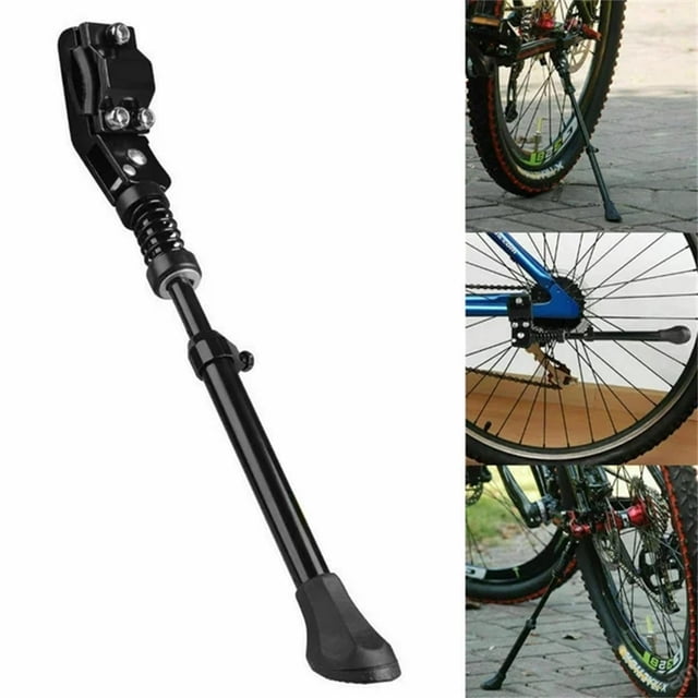 Universal Rear Mount Adjustable Kickstand for and Bikes Durable Aluminum Side Stand Accessory